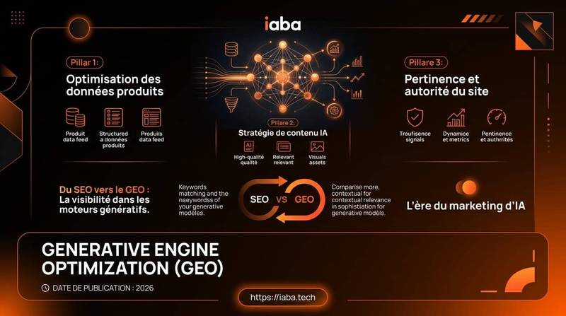 Generative Engine Optimization (GEO) : Le Guide 2026 3 Infographie du processus en 5 étapes pour la Generative Engine Optimization (GEO)